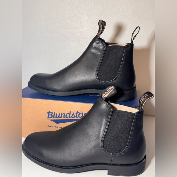 Blundstone Classic Black Leather Boots unisex casual outdoor comfy style - Picture 3 of 7